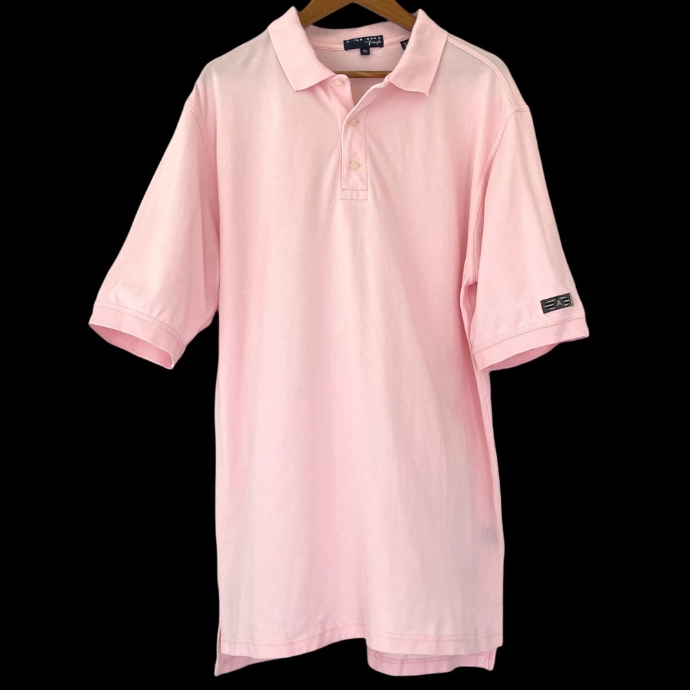 Faldo By Pringle Of Scotland Polo Golf Shirt Men’s Size XL Pink 100% Cotton PGA